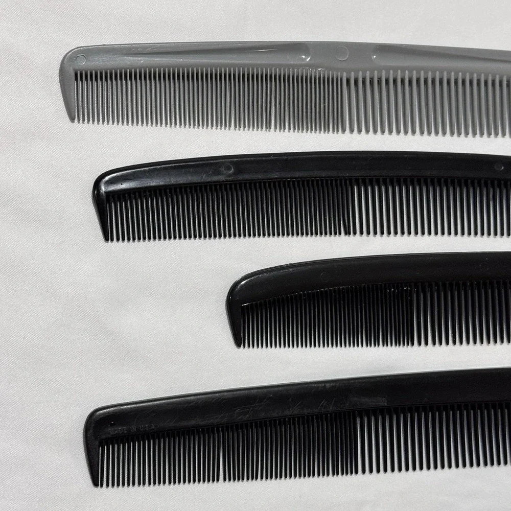 VINTAGE Comb Lot UNBREAKABLE, Goody & Misc Lot of 4 Men's Hair Combs